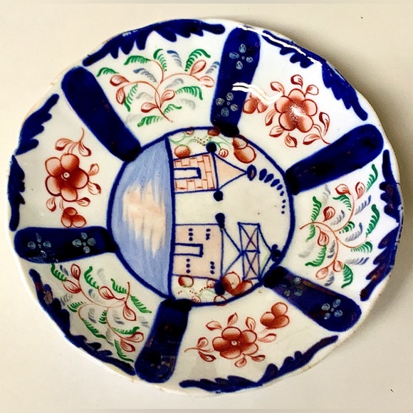 Early 1800s Vintage Gaudy Welsh Village Pattern 281 A Plate - Picture 2 of 15